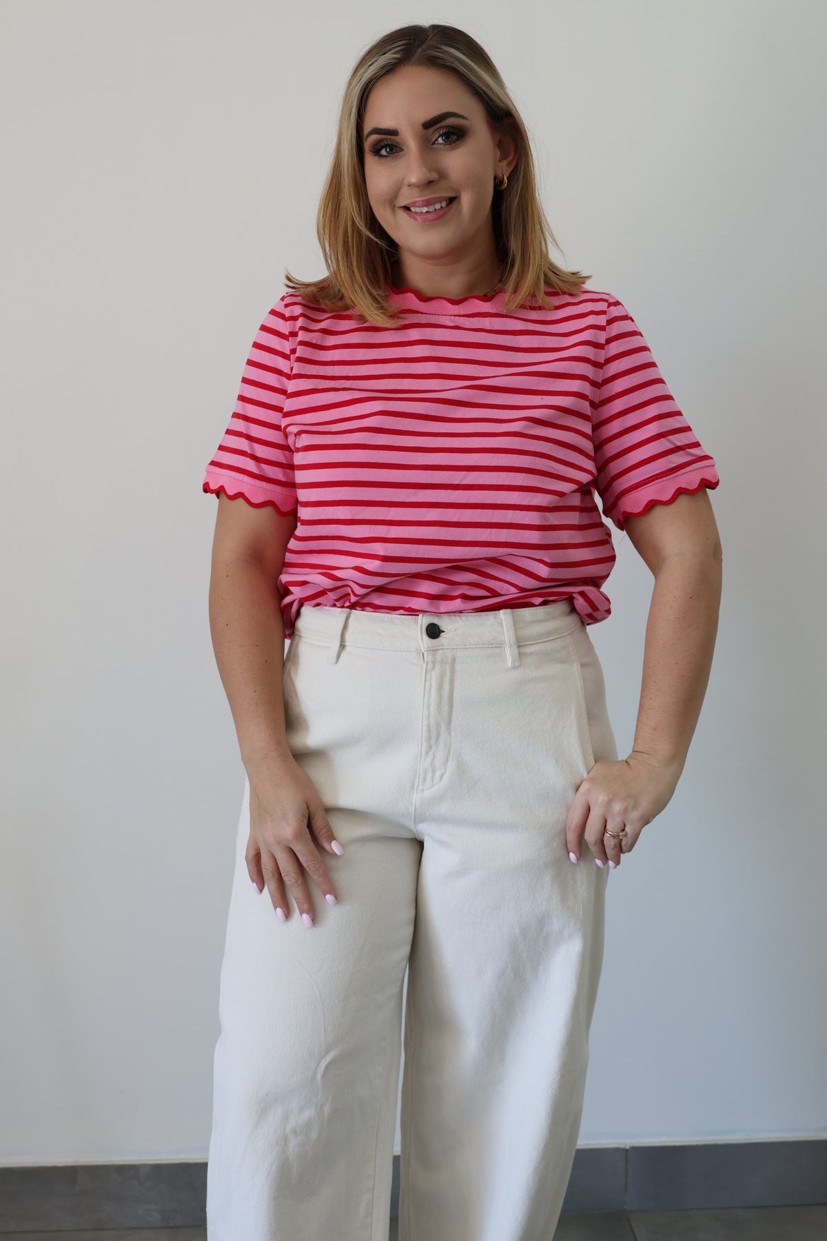 Anjer top in pink – Kleur & Co.