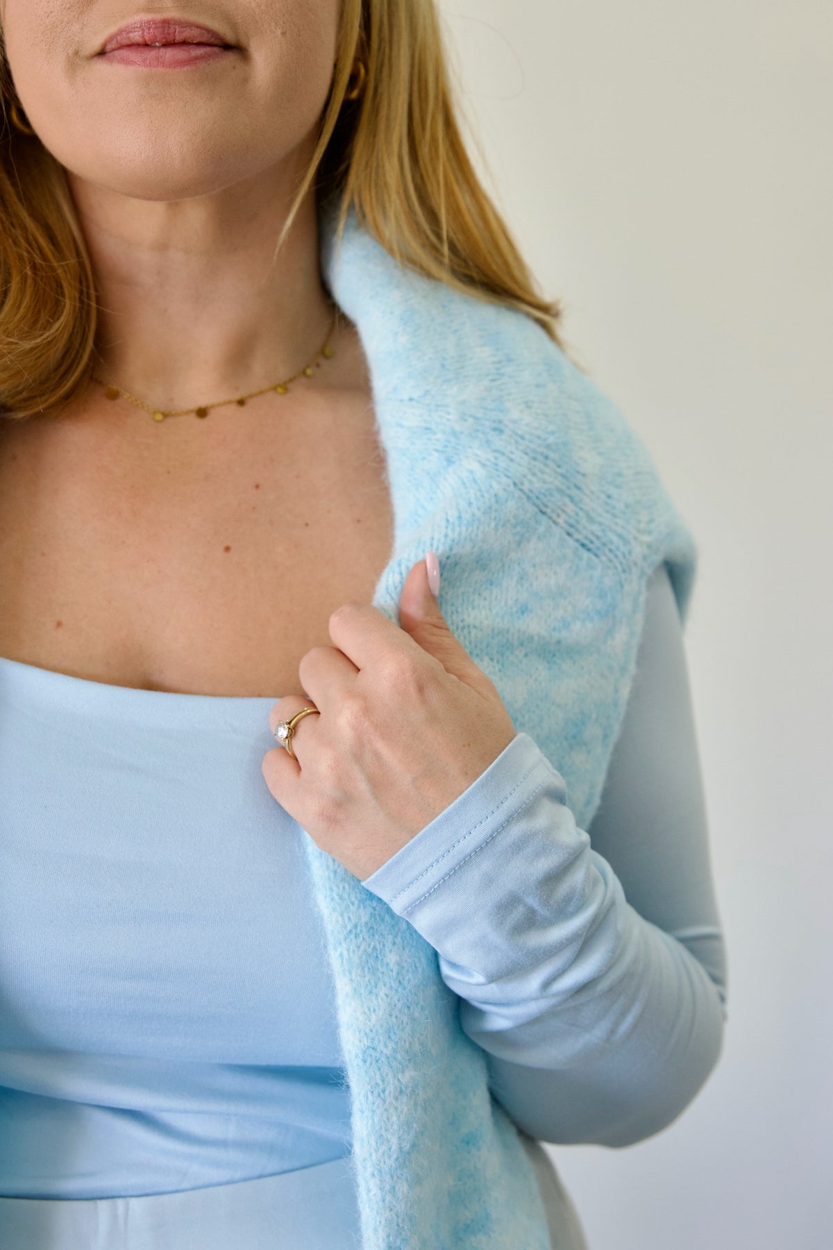 Cloud Mohair Sweater – Blue