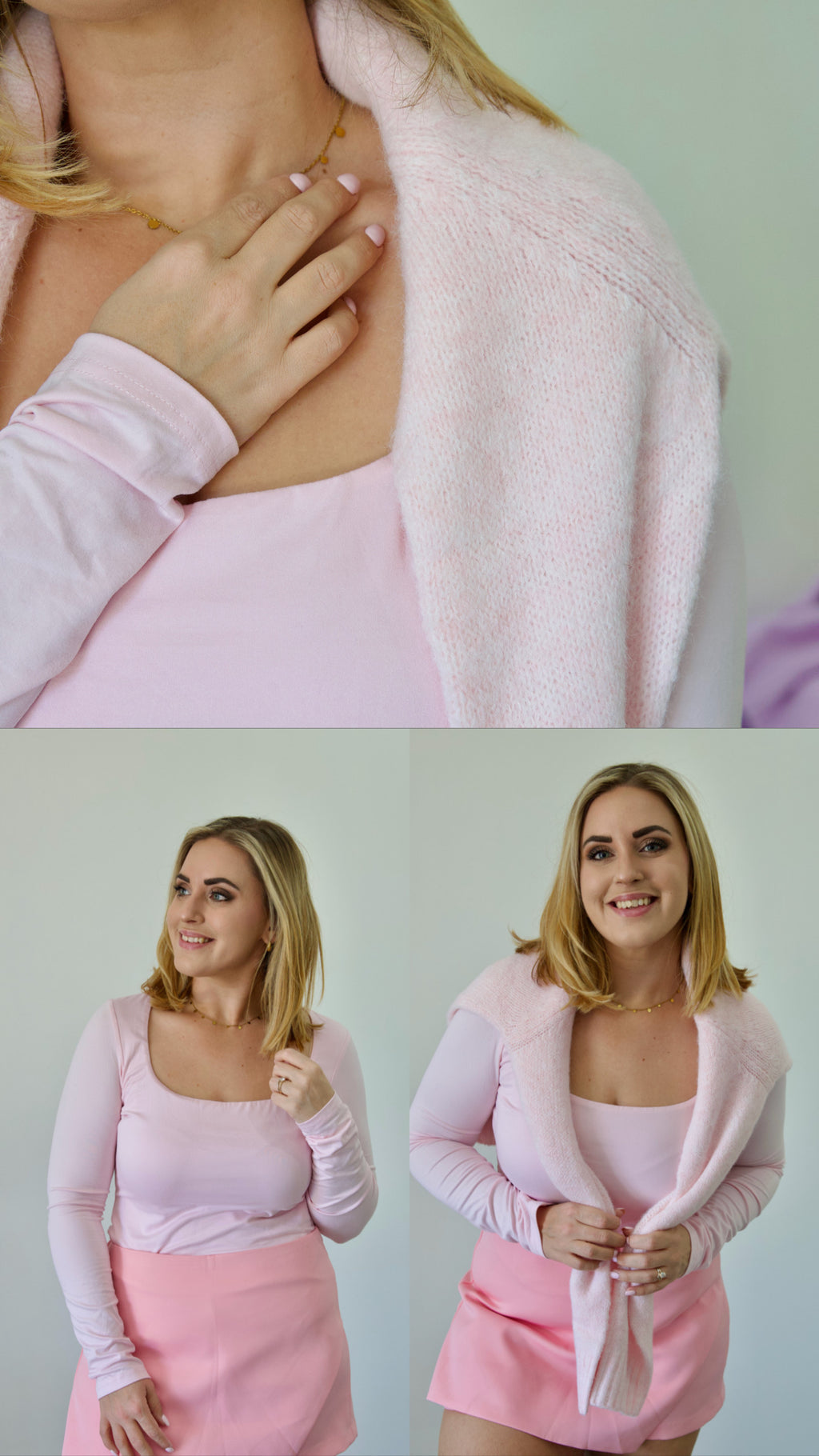 Cloud Mohair Sweater – Pink