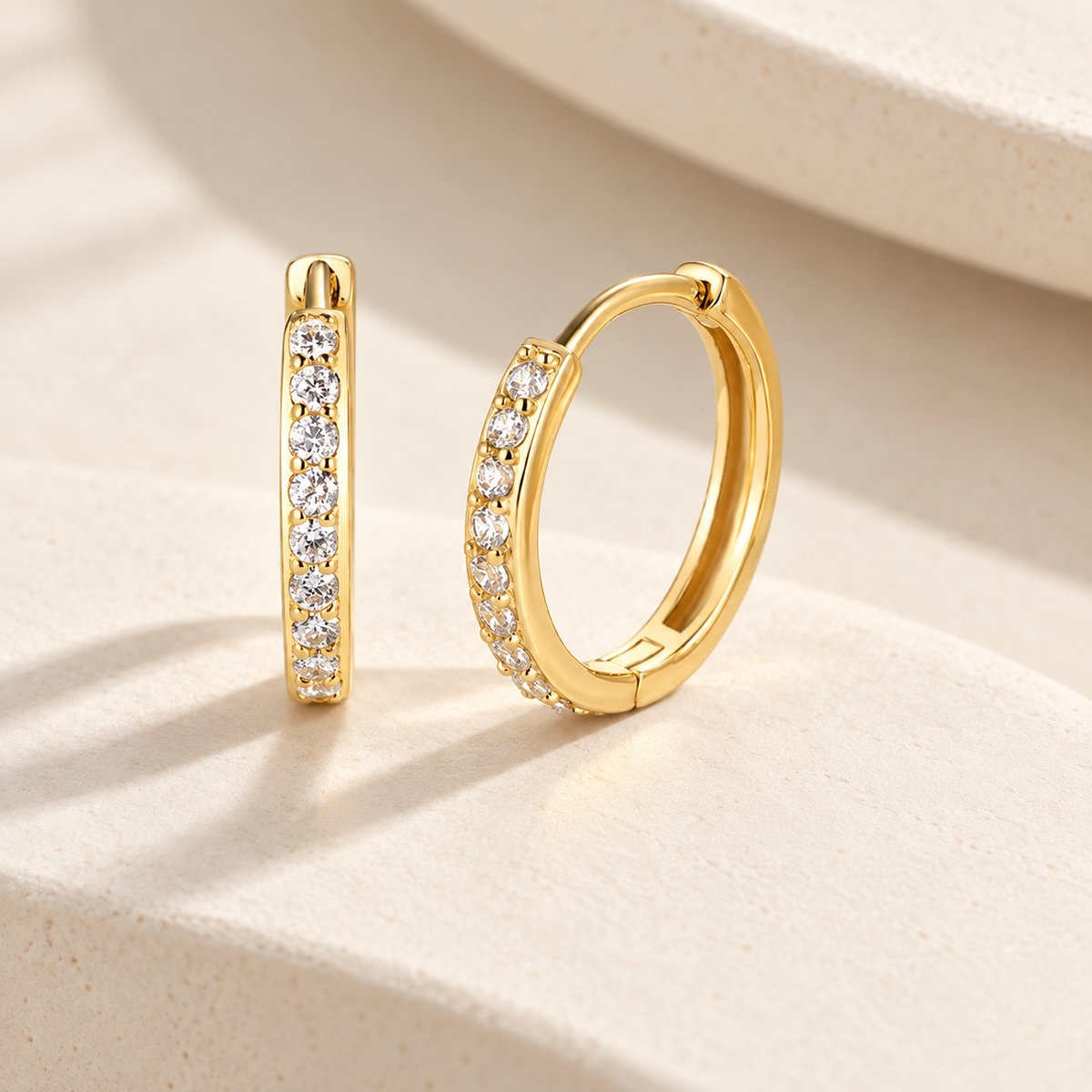 Élodie CZ Huggie Earrings