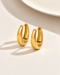 Lucie Oval Hoop Earrings