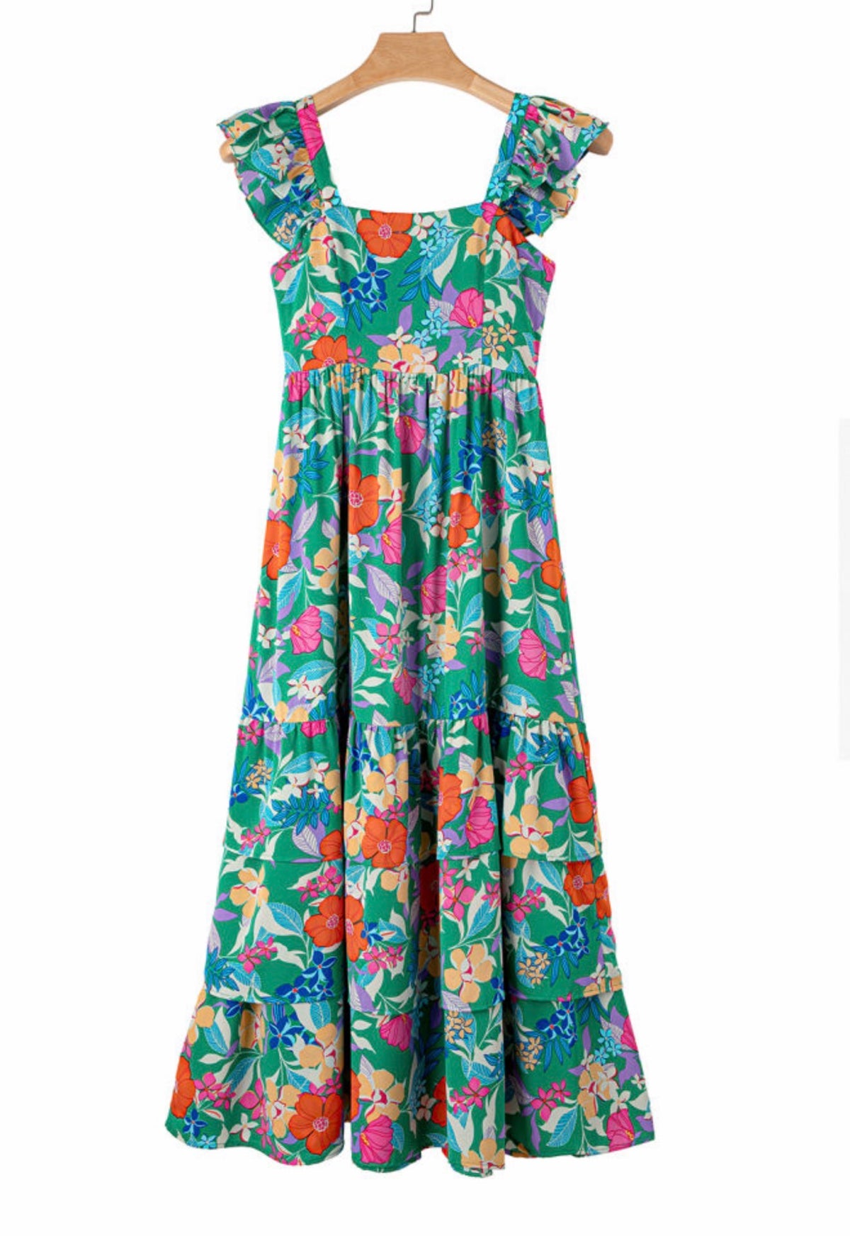 Azalea Floral Maxi Dress full product view