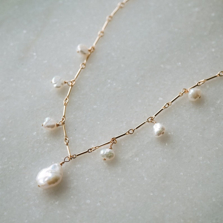 Margaux freshwater pearl necklace close-up