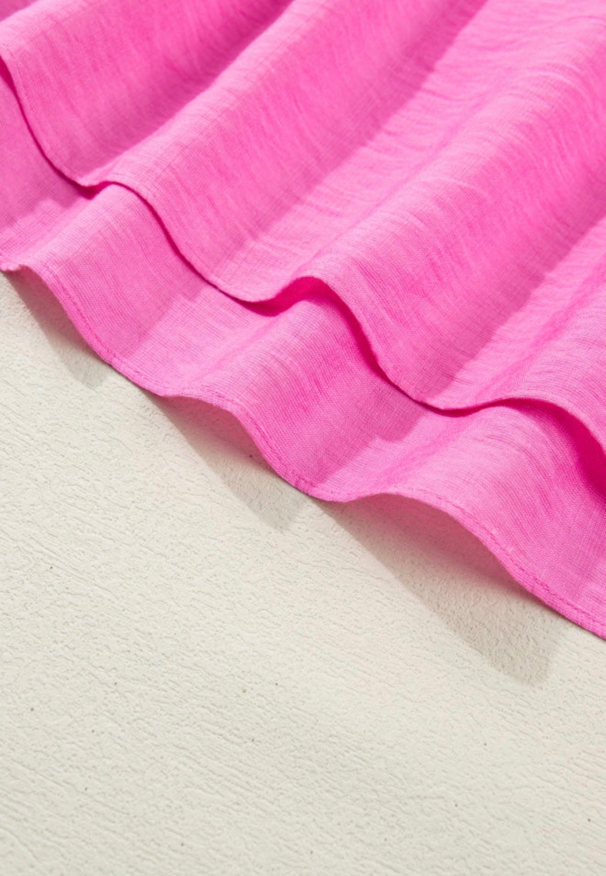 Peony Pink Maxi Dress hem detail